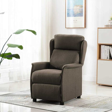 vidaXL Liegestuhl Taupe 66,5 x 94 x 101,5 cm Polyester