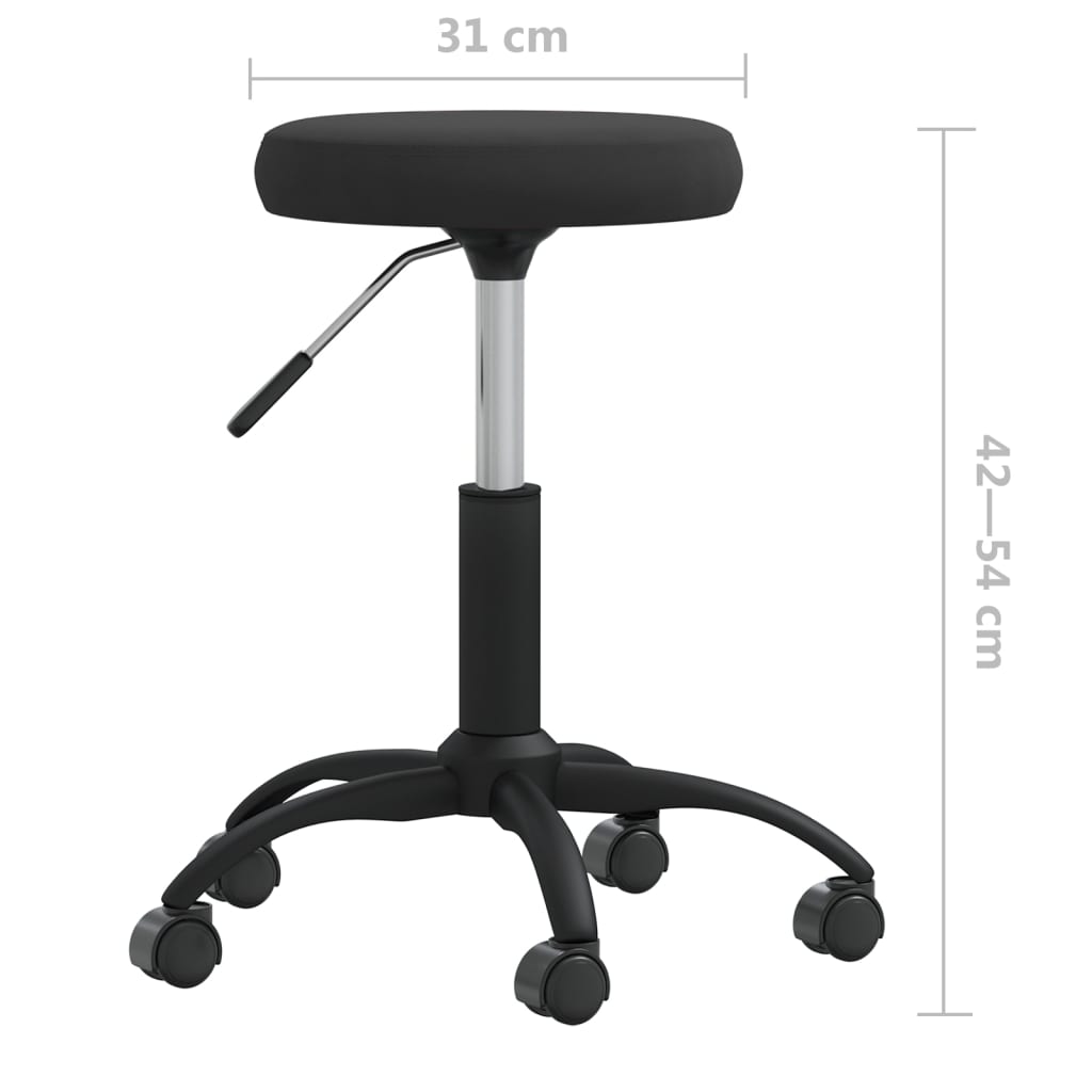 vidaXL Esszimmerstuhl Schwarz Samt