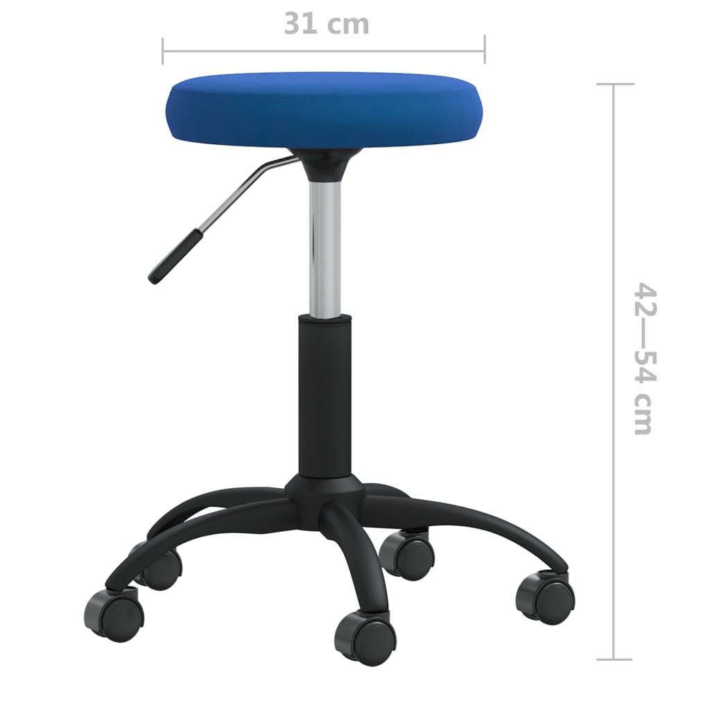 vidaXL Esszimmerstuhl Blau Samt