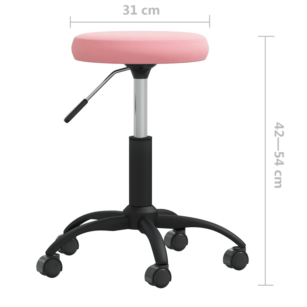 vidaXL Esszimmerstuhl Rosa Samt