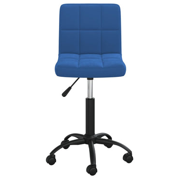 vidaXL Chaise de salle à manger pivotante velours bleu