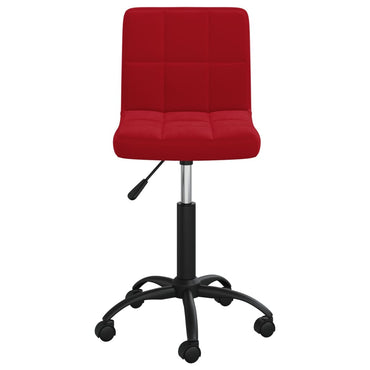 vidaXL Chaise de salle à manger pivotante velours rouge vin