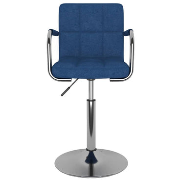 vidaXL Chaise de salle à manger bleue en tissu