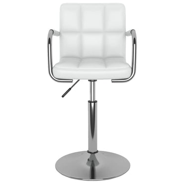 vidaXL Chaises de salle à manger pivotantes 6 pcs Blanches Similicuir