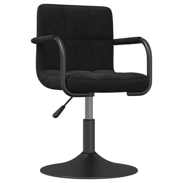 vidaXL Chaise de salle à manger noire en velours