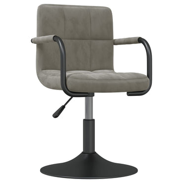 vidaXL Chaise de salle à manger gris clair velours