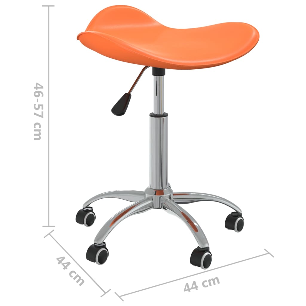 vidaXL Esszimmerstuhl Drehbar Orange Kunstleder