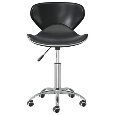 vidaXL Chaises de salle à manger pivotantes 4 pcs Similicuir Noir