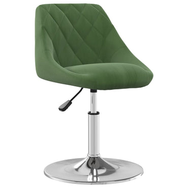 vidaXL Chaises de salle à manger pivotantes 4 pcs Vert foncé Velours