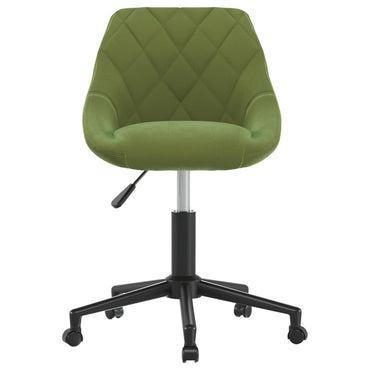 vidaXL Chaise de salle à manger pivotante Vert clair Velours