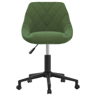 vidaXL Chaise de salle à manger pivotante velours vert foncé