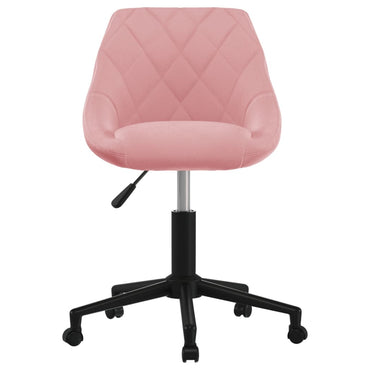 vidaXL Esszimmerstuhl Drehbar Rosa Samt
