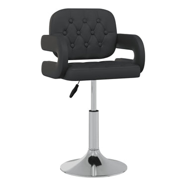 vidaXL Esszimmerstühle 6 Stk. Drehbar Schwarz Kunstleder