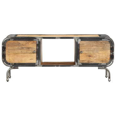 vidaXL Meuble TV 110x30x42 cm Bois de manguier massif