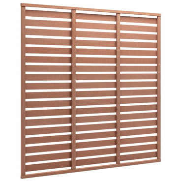 vidaXL Panneau de clôture en WPC 180x180 cm Marron