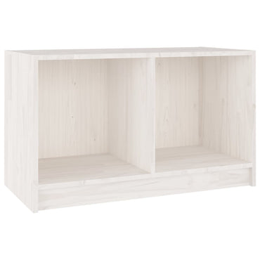 vidaXL TV-Schrank Weiß 70x33x42 cm Massivholz Kiefer
