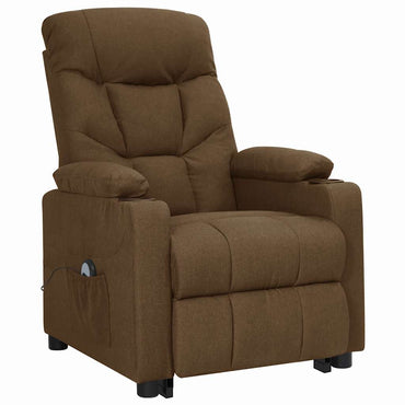 vidaXL Aufstehsessel Braun Stoff