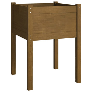 vidaXL Jardinière Bois de pin massif Marron miel 50x50x70 cm