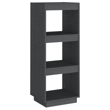 vidaXL Bücherregal/Raumteiler Grau 40x35x103 cm Massivholz Kiefer
