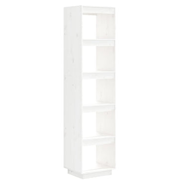 vidaXL Bücherregal/Raumteiler Weiß 40x35x167 cm Massivholz Kiefer