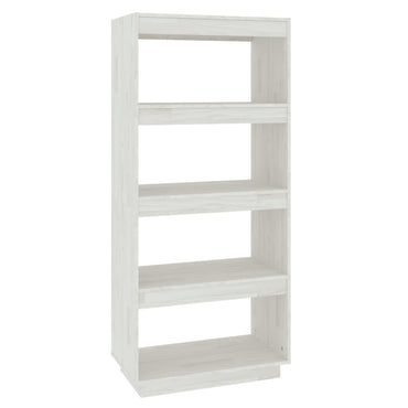 vidaXL Bibliothèque/Séparateur de pièce Blanc 60x35x135 cm Bois de pin massif