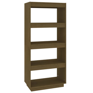 vidaXL Bibliothèque/Séparateur de pièce Marron Miel 60x35x135 cm Bois de pin massif