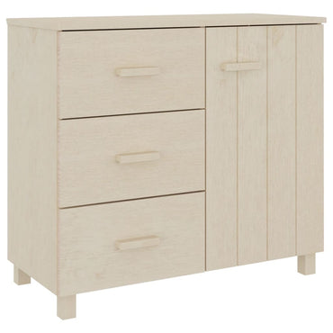 vidaXL Buffet HAMAR marron miel 90x40x80 cm bois de pin massif
