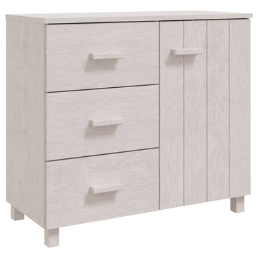 vidaXL Commode HAMAR Blanc 90x40x80 cm Bois de pin massif