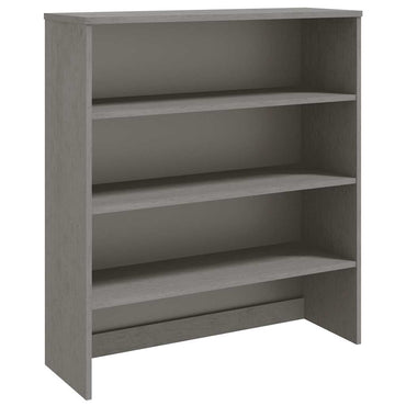 Meuble haut de buffet HAMAR gris clair 90x30x100 cm bois massif vidaXL