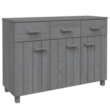 vidaXL Buffet HAMAR Gris foncé 113x40x80 cm Bois de pin massif
