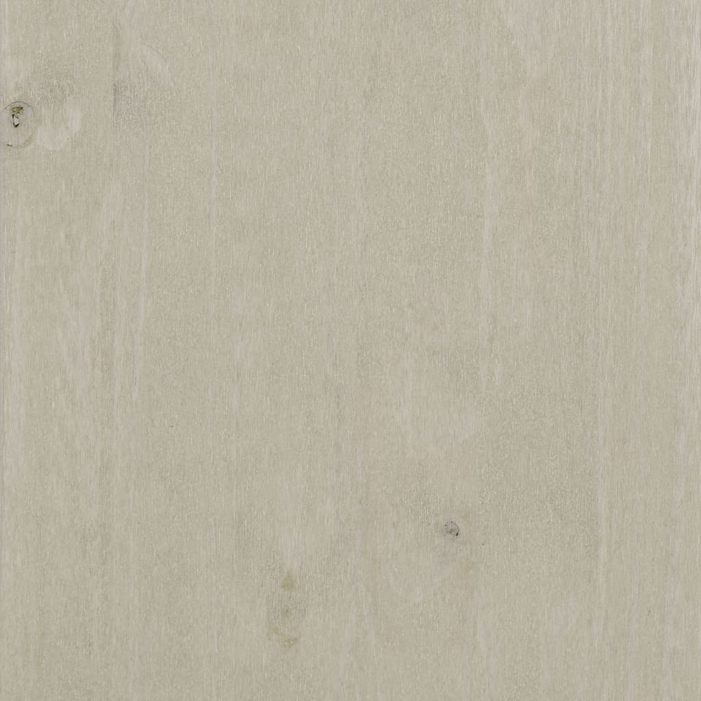 vidaXL Table basse HAMAR Blanc 100x55x35 cm Bois de pin massif