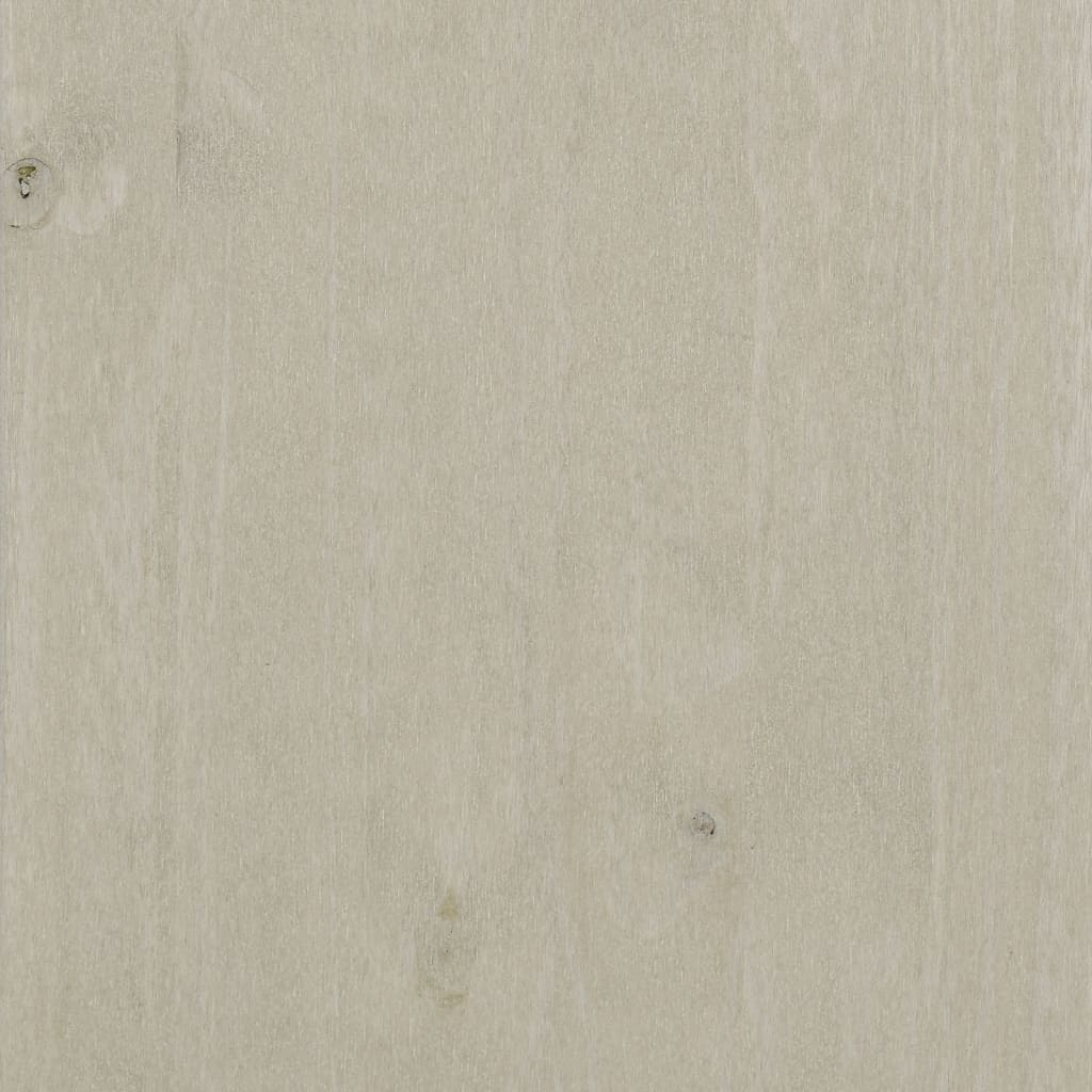 vidaXL Schreibtisch HAMAR Weiß 113x50x75 cm Massivholz Kiefer