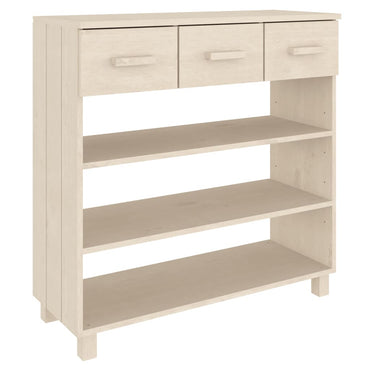 vidaXL Konsolentisch HAMAR Honigbraun 90x35x90 cm Massivholz Kiefer