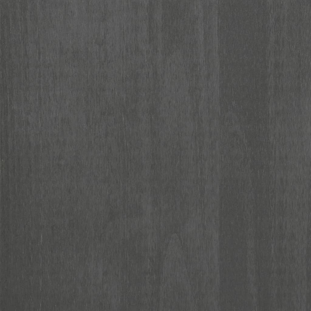 vidaXL Console HAMAR Gris foncé 90x35x90 cm Bois de pin massif
