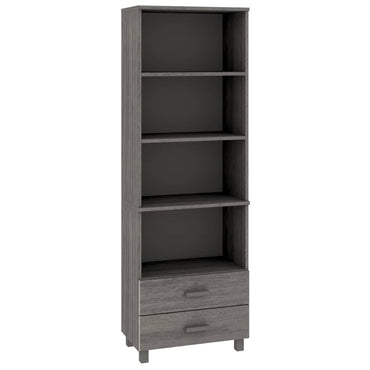 vidaXL bahut haut HAMAR gris clair 60x35x180 cm pin massif