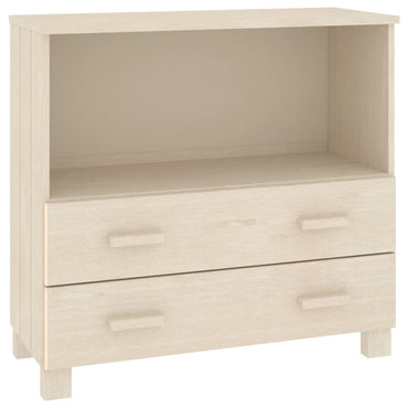 vidaXL Bahut HAMAR Marron miel 85x35x80 cm Bois de pin massif