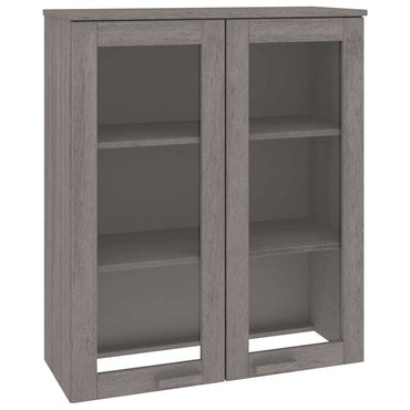 Dessus de buffet HAMAR gris clair vidaXL 85x35x100 cm bois massif