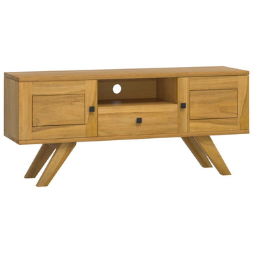 vidaXL TV-Schrank 110x30x50 cm Massivholz Teak