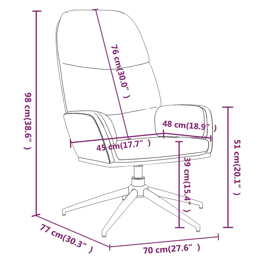 vidaXL Relaxsessel Taupe Wildleder-Optik