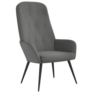 vidaXL Relaxsessel Dunkelgrau Samt