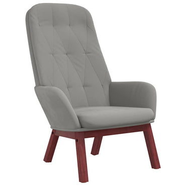 vidaXL Relaxsessel Hellgrau Samt