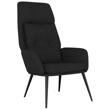vidaXL Relaxsessel Schwarz Wildleder-Optik