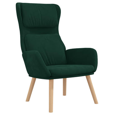 vidaXL Relaxsessel Dunkelgrün Samt