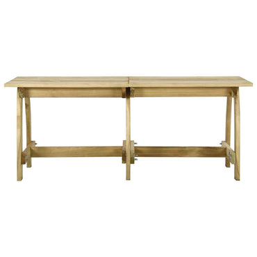 vidaXL Gartentisch 220x74x75 cm Kiefernholz Imprägniert