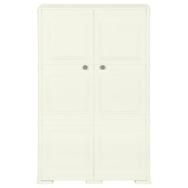 vidaXL Kunststoffschrank 79x43x125 cm Holzdesign Vanilleeis