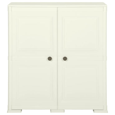 vidaXL Kunststoffschrank 79x43x85,5 cm Holzdesign Vanilleeis