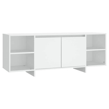 vidaXL Meuble TV blanc 130x35x50 cm Aggloméré