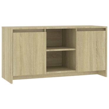 vidaXL Meuble TV chêne sonoma 102x37,5x52,5 cm bois d'ingénierie