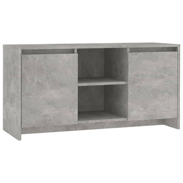 vidaXL Meuble TV Gris béton 102x37,5x52,5 cm Bois d'ingénierie