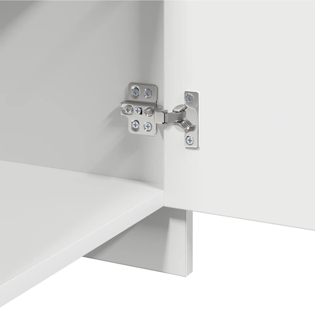 Nachttisch Weiß 45x34x44,5 cm Holzwerkstoff